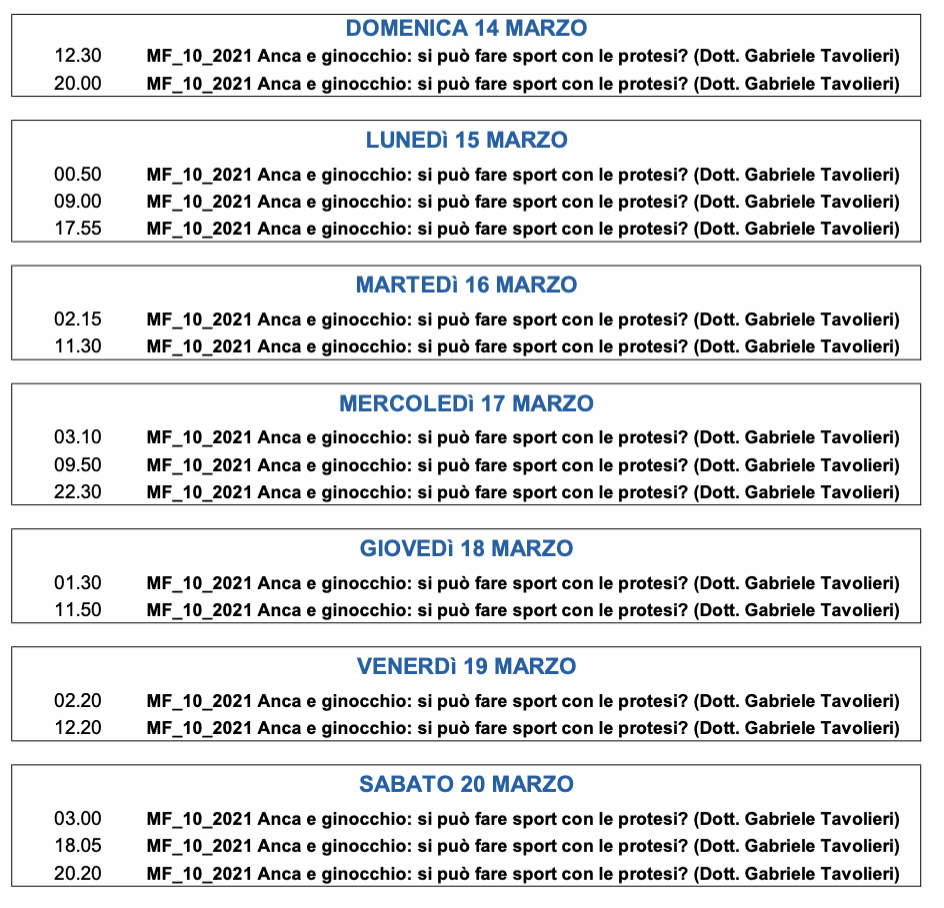 Ospite del programma “MEDICINA FACILE “ su RETE 8 Ospite del programma “MEDICINA FACILE “ su RETE 8