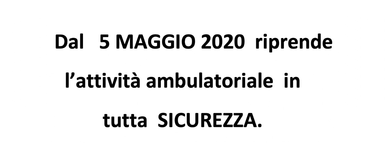 Sicurezza Covid Ambulatorio Tavolieri